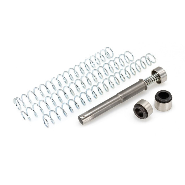 DPM Recoil Reduction System for Springfield XD MOD.2 Service 4” direct fit, 6 adjustable settings, supports 9mm/.40/.45, tunable springs, ~18.7–25.3 lb buffer force, lifetime warranty.