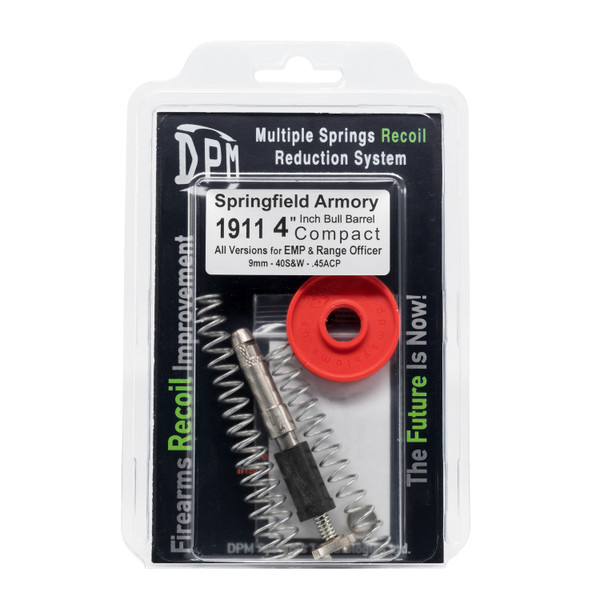 Enhanced Performance for Your 1911 Compact Bull Barrel (4-inch) with DPM Systems Recoil Reduction Springs. Enhanced Performance for Your 1911 Compact Bull Barrel (4-inch) with DPM Systems Recoil Reduction Springs.