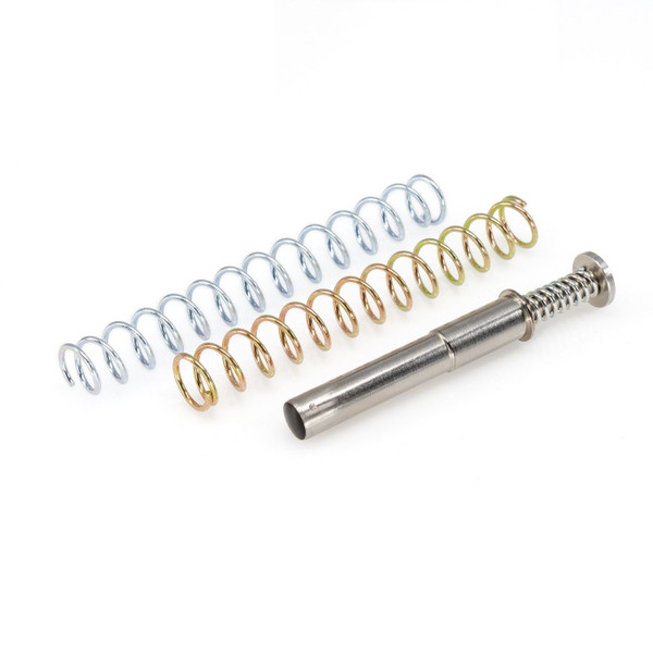 DPM Mechanical Recoil Reduction System for Smith & Wesson M&P Compact 3.5” direct replacement guide rod, tunable springs, ~22 lb buffer force, lifetime warranty.