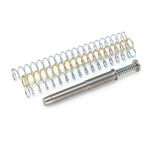 DPM Mechanical Recoil Reduction System for S&W M&P PRO & M2.0 (5”) drop-in multi-spring recoil rod that reduces felt recoil, cushions slide impact, and improves follow-up shots. Tunable short/medium/long springs; ~25–26 lb full-open buffer.