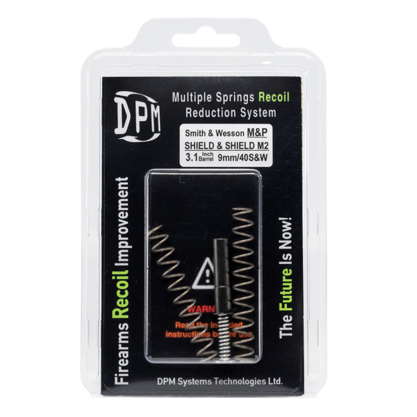 DPM Recoil Springs engineered for your S&W Shield, M2.0, and Plus models with 3.1" barrels in 9mm and .40 S&W calibers. DPM Recoil Springs engineered for your S&W Shield, M2.0, and Plus models with 3.1" barrels in 9mm and .40 S&W calibers.