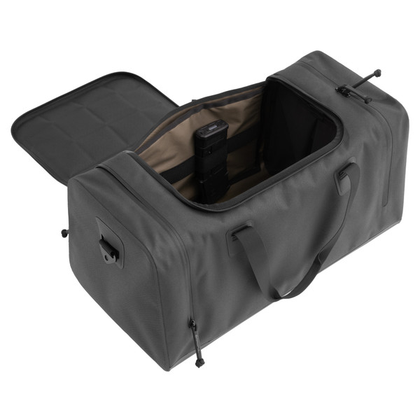 Magpul DAKA Range Bag Large Black with dual YKK Aquaguard zippers and Hypalon bottom.