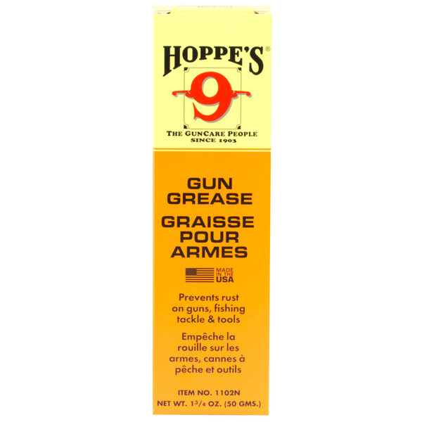 Hoppe's No. 9 Grease 1.75oz Gun Grease for firearm protection and lubrication. Hoppe's No. 9 Grease 1.75oz Gun Grease for firearm protection and lubrication.