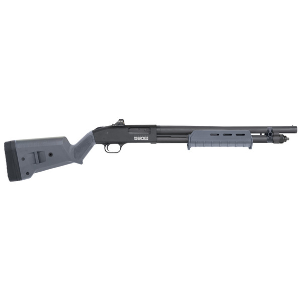 Mossberg 590S Compact shotgun, 12 gauge, 18.5" barrel, optics-ready.