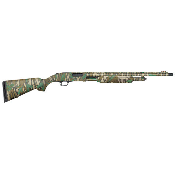 Mossberg 500 Turkey shotgun, 20 gauge, 22" barrel, Greenleaf camo, optic-ready.