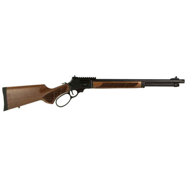 S&W Model 1854 .44MAG 19.25" lever-action rifle, stainless steel, walnut stock, Picatinny rail.