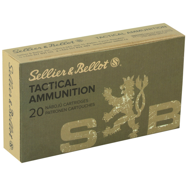 Sellier & Bellot 6.5 Creedmoor 140gr FMJ rifle ammo for precision shooting and hunting.