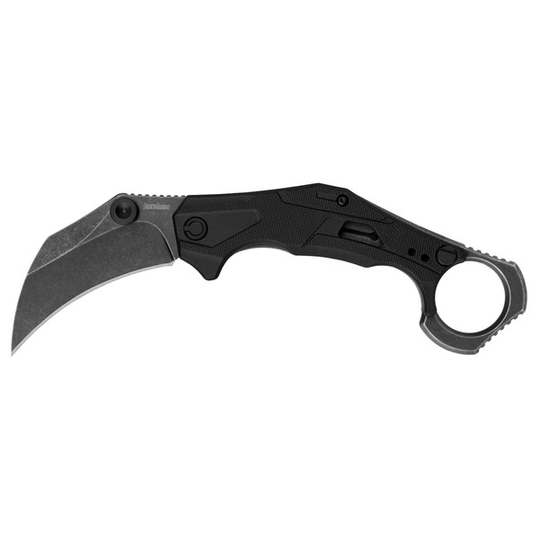 Kershaw Outlier karambit knife with BlackWash finish and assisted opening. Kershaw Outlier karambit knife with BlackWash finish and assisted opening.
