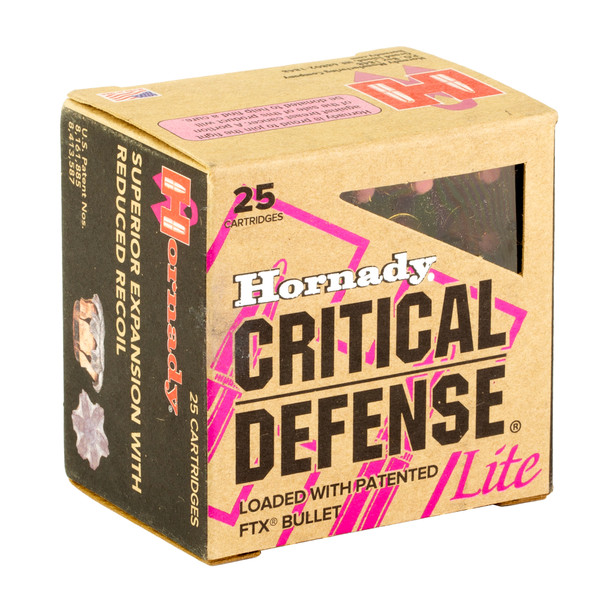 Hornady Critical Defense 38 Special 90gr FTX ammunition box