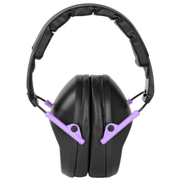 Walker's Pro Folding Earmuffs in Black/Purple Walker's Pro Folding Earmuffs in Black/Purple