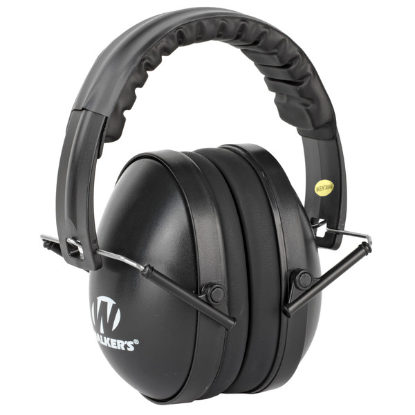 Walker's X-Small Compact Black Folding Earmuffs for Women