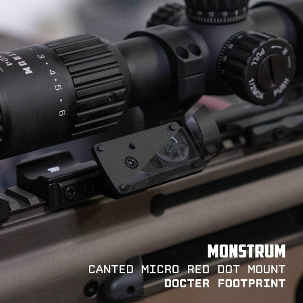 Low Profile 45 Degree Micro Red Dot Picatinny Mount