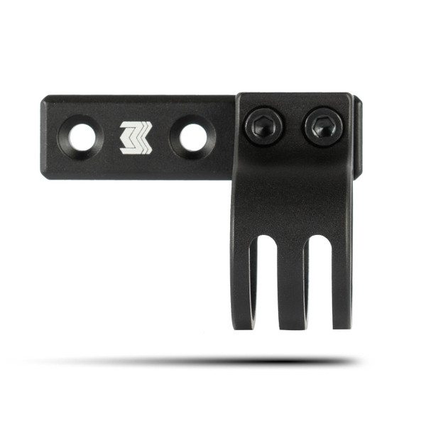 Slim profile offset Picatinny scope mount, 30mm, AR-15 compatible.