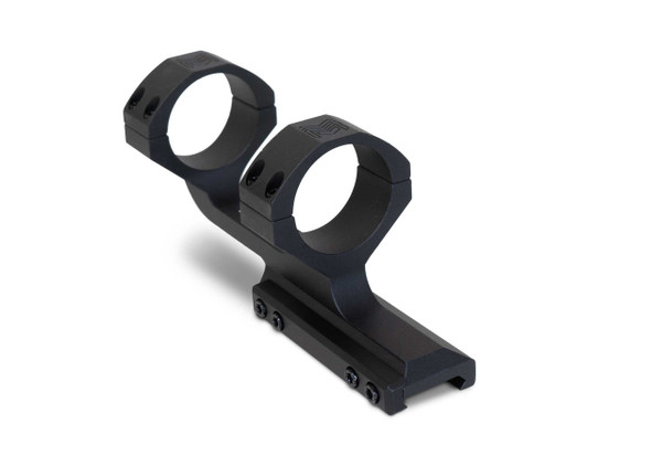 Slim profile offset Picatinny scope mount, 34mm, AR-15 compatible.