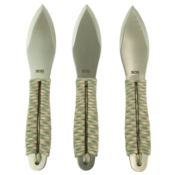 SOG Knives & Tools Fling Throwing Knives 2.8" 3PK w/Sheath