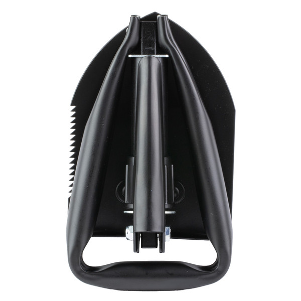 SOG Entrenching Folding Shovel with serrated blade and durable all-steel construction. SOG Entrenching Folding Shovel with serrated blade and durable all-steel construction.