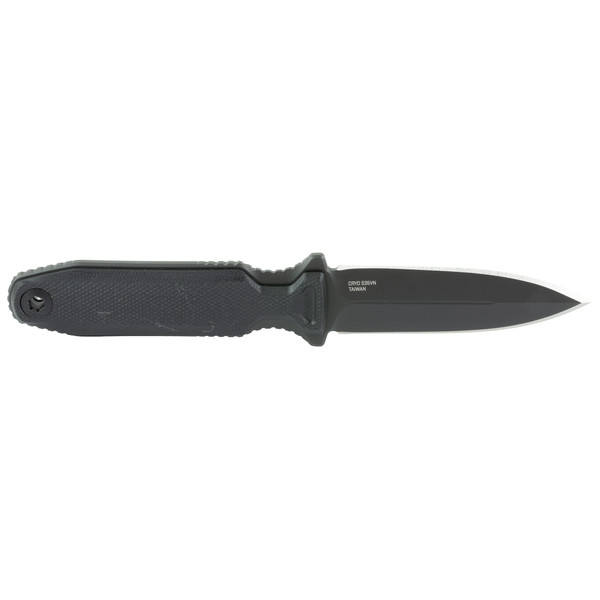 SOG Pentagon FX Covert black fixed blade knife with double-edge S35VN steel blade. SOG Pentagon FX Covert black fixed blade knife with double-edge S35VN steel blade.