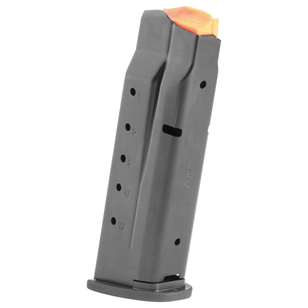 Shop the Smith & Wesson M&P Shield X 9mm 13-round magazine (SKU 14475): lightweight 3.28 oz. black finish, exclusive compatibility for Shield X pistols. Boost capacity for concealed carry reliability. Order now at Terran Gear USA.
