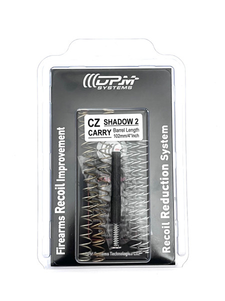 Discover the DPM Recoil Reduction System for CZ Shadow 2 Carry 4" Barrel with 18 adjustable settings for ultimate control. Reduce recoil, protect your slide and frame, and enhance accuracy with multi-spring options. Lifetime warranty, made in Greece. Ideal for competitive shooters.