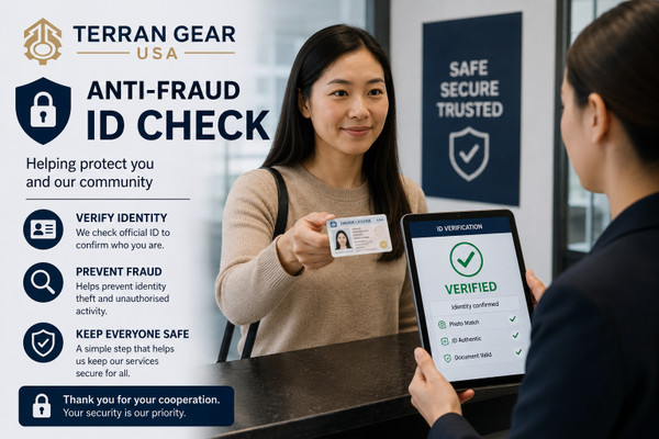 Terran Gear USA Anti-Fraud ID Check