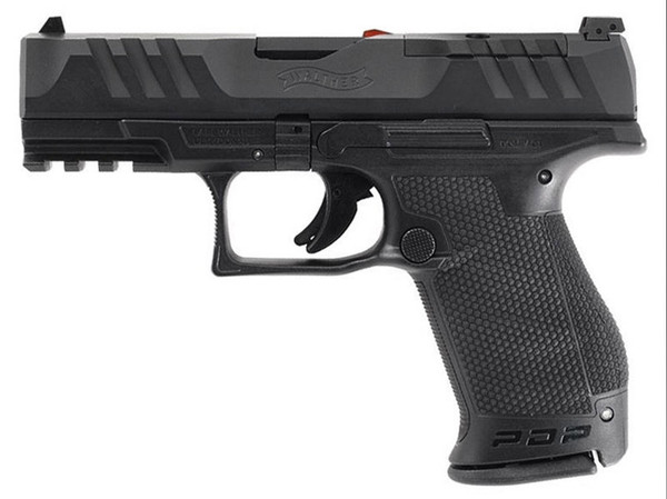 Walther PDP Compact 4" 9mm – California Compliant. 10-round capacity, optics-ready slide, PDT trigger, CA DOJ approved. Ideal for concealed carry and personal defense.