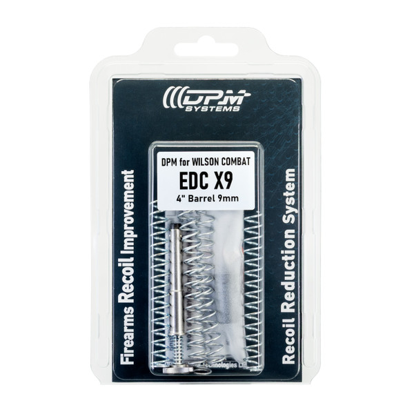 Upgrade your Wilson Combat EDC X9 with the DPM Mechanical Recoil Reduction System. Reduce recoil, improve accuracy, enhance reliability, and protect your slide and frame. Precision engineered with adjustable spring options and lifetime warranty.