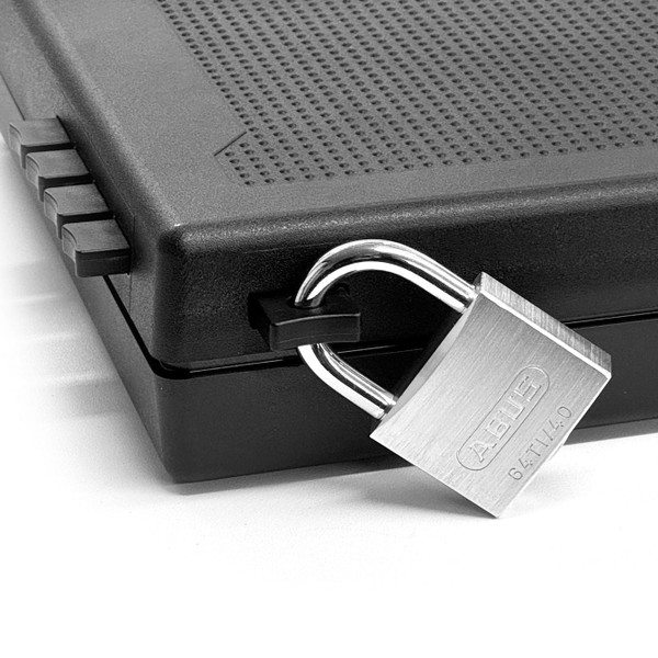 Add extra security to your StopBox Pro with the official Padlock accessory. Great for travel, TSA compliance, and long-term storage. Built-in compartment for easy storage. Shop now for enhanced firearm protection in La Mirada and beyond.