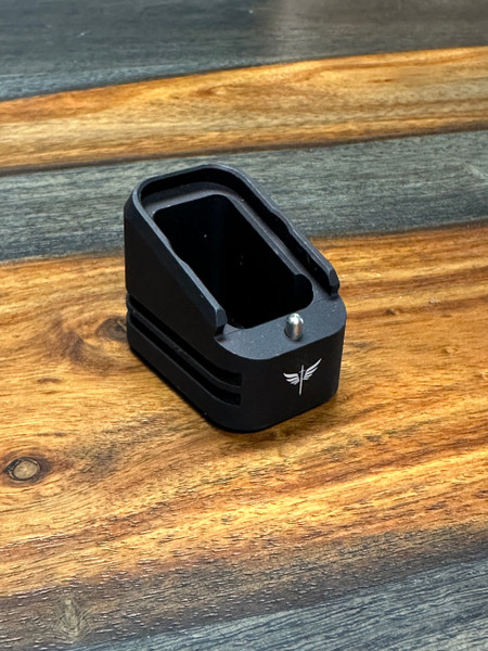 Add 5 rounds to your Glock 17 or 19X magazines with the ZR Tactical Solutions +5 Basepad from Terran Gear USA. Includes ISMI extra power spring, anodized black finish, proprietary detent system installs with Allen wrench. Compatible with OEM, KCI, ETS 17-round mags for 22-round capacity. Reliable, ergonomic upgrade for competition and defense.