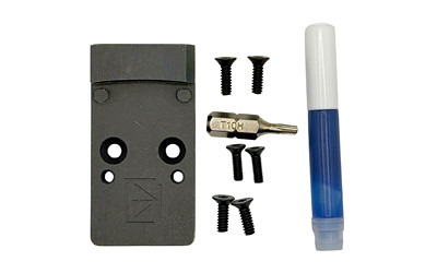 Calculated Kinetics DOGTAG optic plate for Canik TP9 series and SFX Rival with Trijicon RMR footprint.