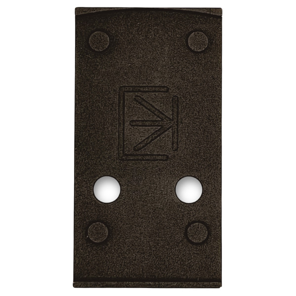 Calculated Kinetics DOGTAG black anodized optic plate for Glock Gen 6 MOS and Leupold DeltaPoint Pro.