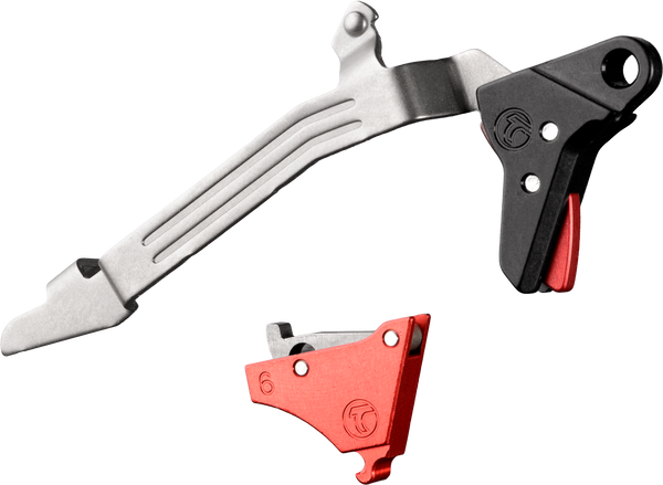 Upgrade your Glock Gen 6 with the Timney Alpha Competition Trigger. Features a 3 lb pull, NP3 coated internals, crisp break, and drop-in installation for peak performance.