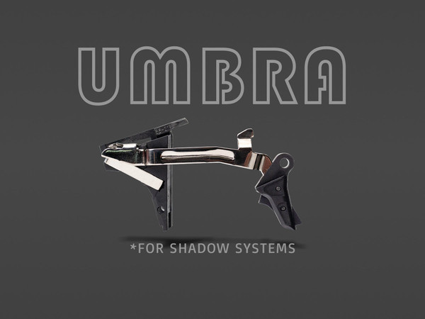 Johnny Glocks UMBRA Drop-In Trigger System for Shadow Systems pistols delivers a crisp break, short reset, and optimized performance with a fully tuned firing system.