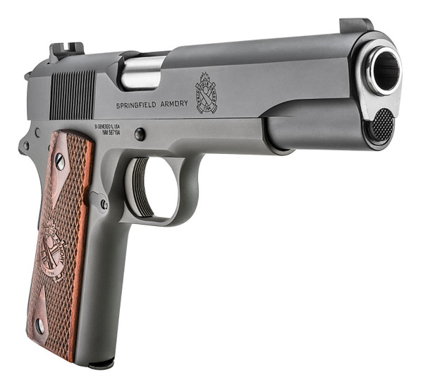 Springfield Armory 1911 Mil-Spec CA Compliant .45 ACP pistol with forged steel construction, match barrel, and classic full-size 1911 reliability.