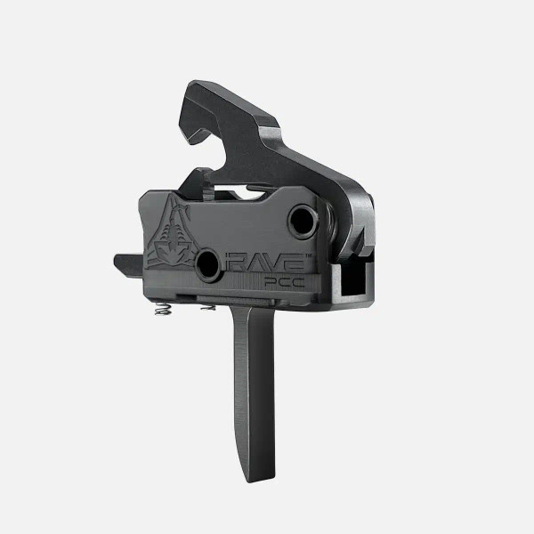 Upgrade your AR9 with the RISE Armament RAVE PCC Flat Trigger featuring a crisp 3.5-lb pull, enhanced PCC hammer, and fast reset reliability.
