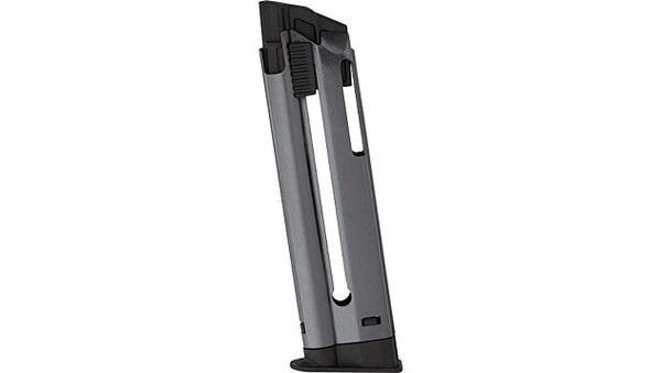 Factory Browning 1911-22 10-round magazine featuring durable metal construction, blued finish, and reliable offset-feed design. OEM replacement for all Browning 1911-22 pistols.