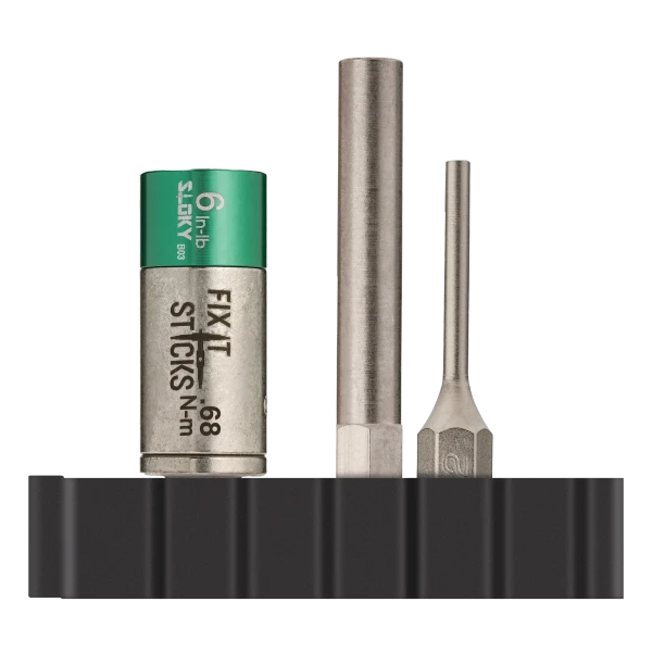 Fix It Sticks Accessory Pack for Glock® includes a magnetic 3/16-inch Front Sight Tool and 3/32-inch Pin Punch for precision firearm maintenance.