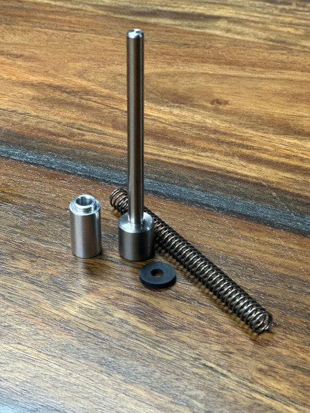 Upgrade your GSG or Sig Sauer 1911-22 with a stainless steel guide rod kit featuring a recoil spring, aluminum plug, and buffer for reliability.