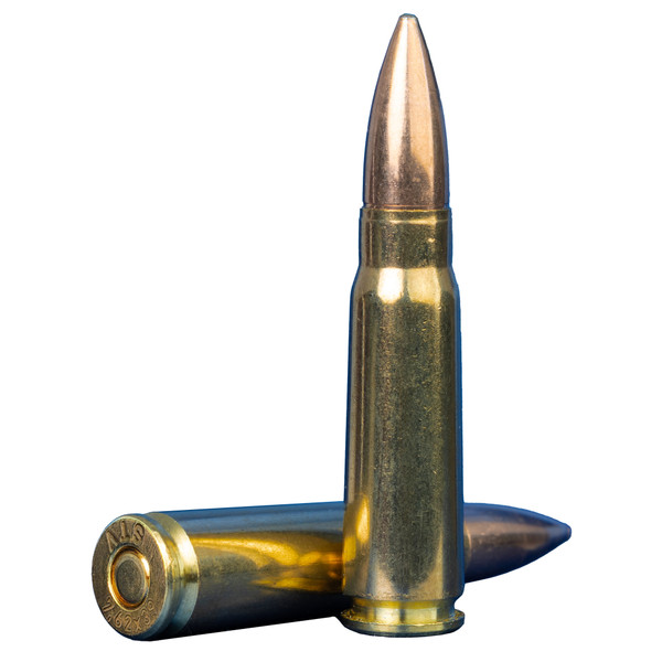 STV Technology Scorpio 7.62x39 124 Grain FMJ ammunition features reloadable brass cases, non-corrosive Boxer primers, and reliable performance. 20-round box.