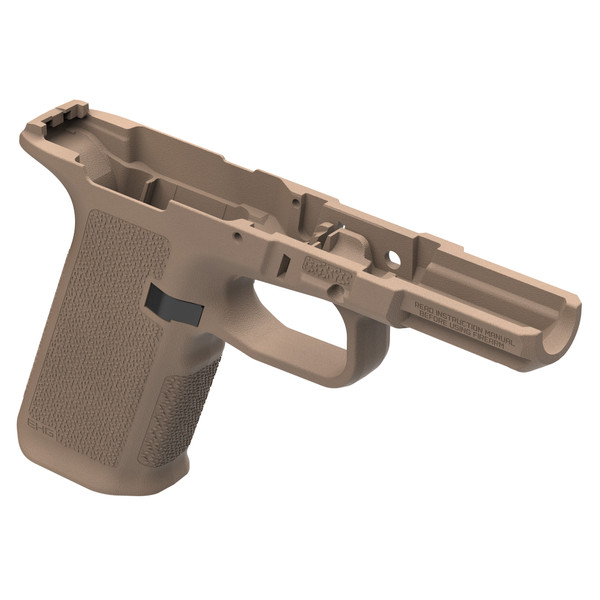 Magpul EHG RG9 Grip Module for Ruger RXM Full Size in Flat Dark Earth. Features TSP texture, 20.5° grip angle, rail, and ergonomic control.