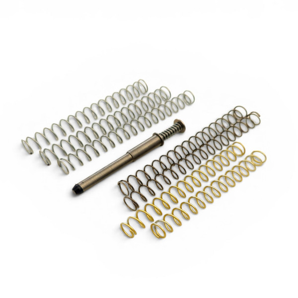 DPM Soft recoil system for Glock 17 and 49 Gen 6 with 7 spring settings. Tune recoil and slide movement for comps, ports, and softer ammunition.