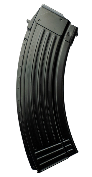 Grand Power 10/30 AR-15 5.56 NATO magazine with steel construction and black finish. Verify SKU and caliber before ordering.