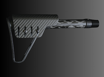Smoke Composites Carbon Fiber Cheek Riser Upgrade weighs 3.25 oz. and fits open or closed Smoke Composites buttstocks for improved cheek weld.