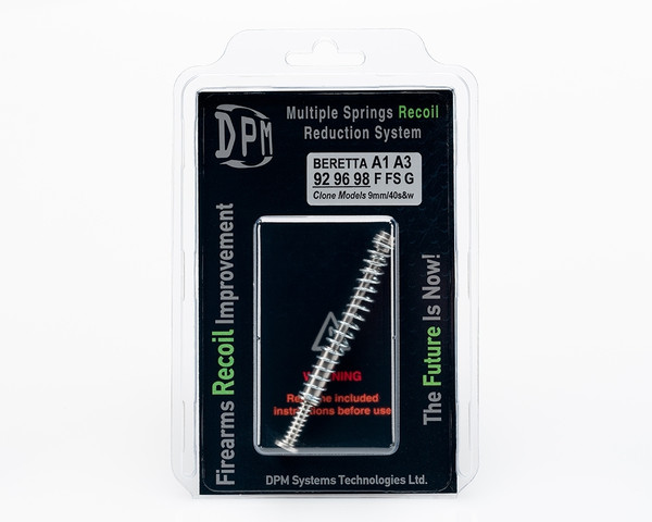 Shop the DPM Mechanical Recoil Reduction System for Beretta 92/96/A1/A3/A4 (MS-BE/1). Captured drop-in design reduces muzzle flip and shields frame from impact.