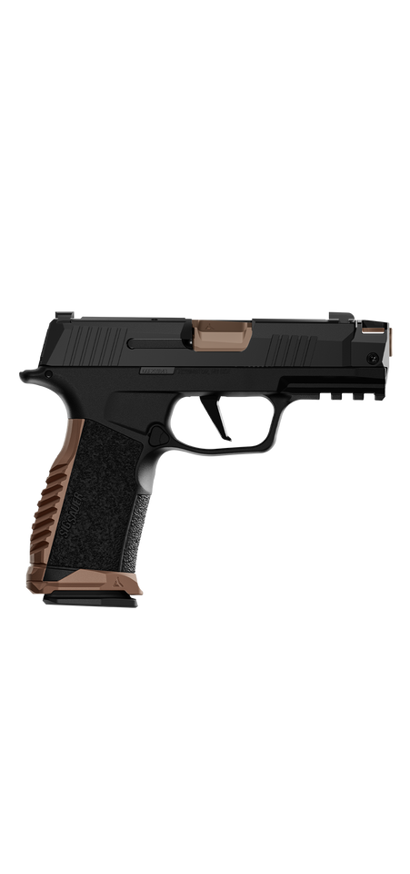 The Radian P365-XMACRO Backstrap and Magazine Well were designed in tandem to provide users with a rock-solid and enhanced grip on one of the most popular everyday-carry firearms on the market today – The Sig Sauer P365.