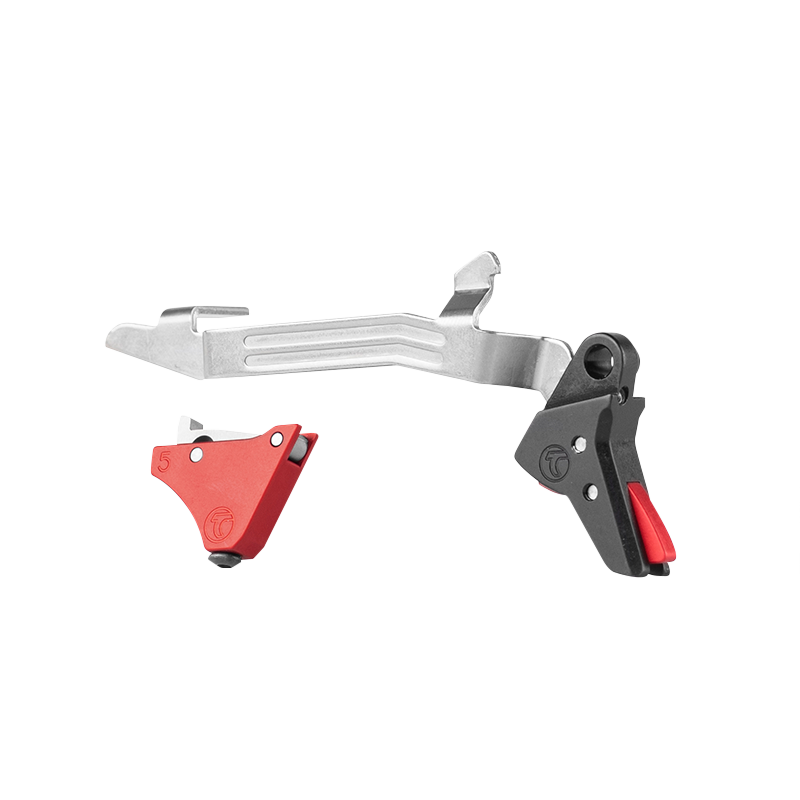Upgrade your Glock Gen 5 with the Timney Alpha Competition Trigger featuring a crisp 3 lb pull, NP3 coated components, and enhanced shooting performance for competition and range use.