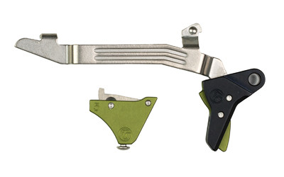 Image of Timney ALPHA Trigger For Glock Gen 5 Green with Timney Triggers Alpha Competition Trigger
  Anodized Finish, Green, Fits Gen 5 - G17, G19, G34 ALPHA GLOCK 5 - GREEN., ideal for various uses.