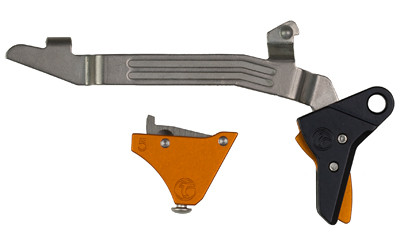 Image of Timney ALPHA Trigger For Glock Gen 5 Orange with Timney Triggers Alpha Competition Trigger
  Anodized Finish, Orange, Fits Gen 5 - G17, G19, G34 ALPHA GLOCK 5 - ORANGE., ideal for various uses.