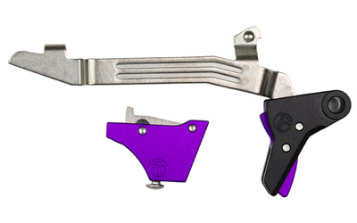 Image of Timney ALPHA Trigger For Glock Gen 3-4 Purple with Timney Triggers Alpha Competition Trigger
  Anodized Finish, Purple, Fits Gen 3 & Gen 4 - G17, G19, G22, G23, G34 ALPHA GLOCK 3-4 - PURPLE., ideal for various uses.