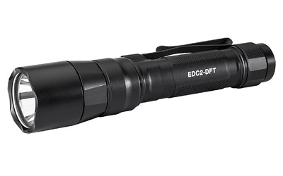 Image of Surefire EDC2 DFT 700 LUM BLK with Surefire Everyday Carry Light (EDC-2-DFT), Dual-Fuel Turbo Flashlight, 700 Lumens, Anodized Finish, Black EDC2-DFT-BK, ideal for various uses.