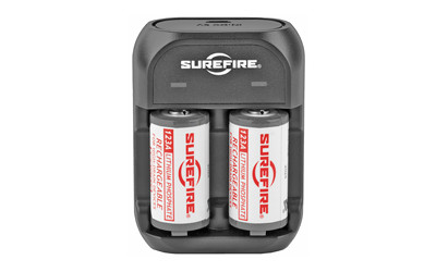 Image of Surefire LFP 123A RECHARGE BATT KIT with Surefire 2 Rechargeable LFP123 Batteries, Includes Charger SFLFP123-KIT, ideal for various uses.